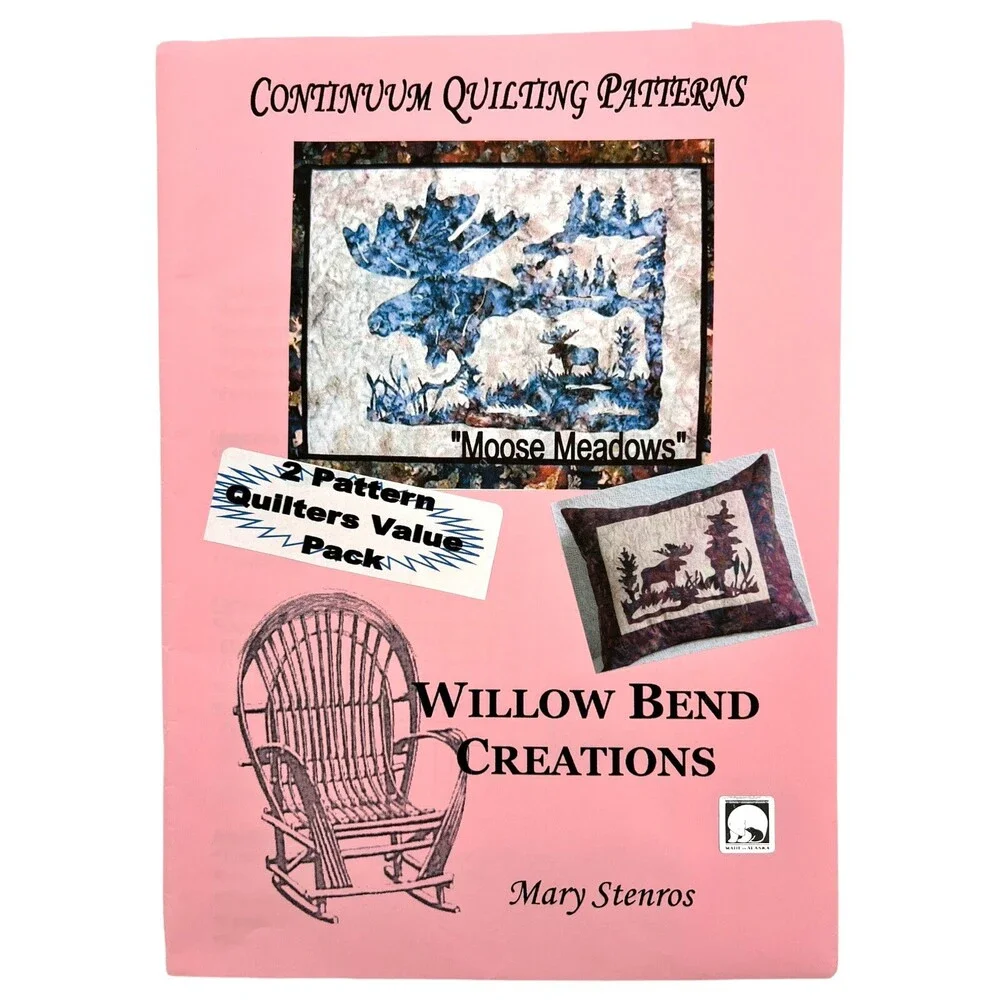 2010 Continuum Quilting PATTERN Willow Bend Creations MOOSE MEADOWS Mary Stenros